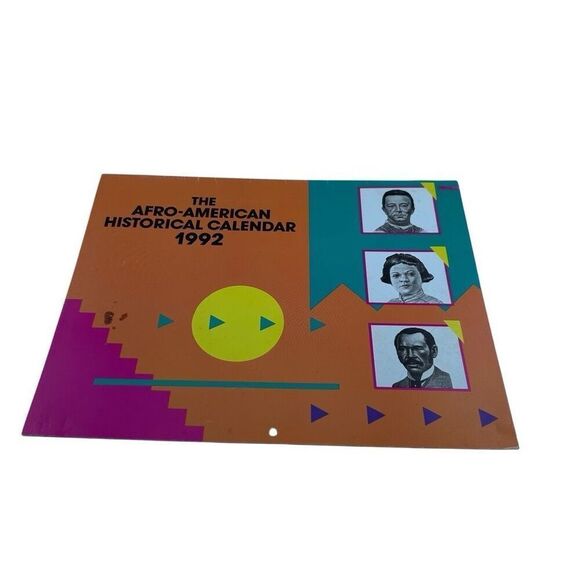 THE AFRO-AMERICAN HISTORICAL CALENDAR - 1992 Advertising Calendar Ohio State - Picture 1 of 5